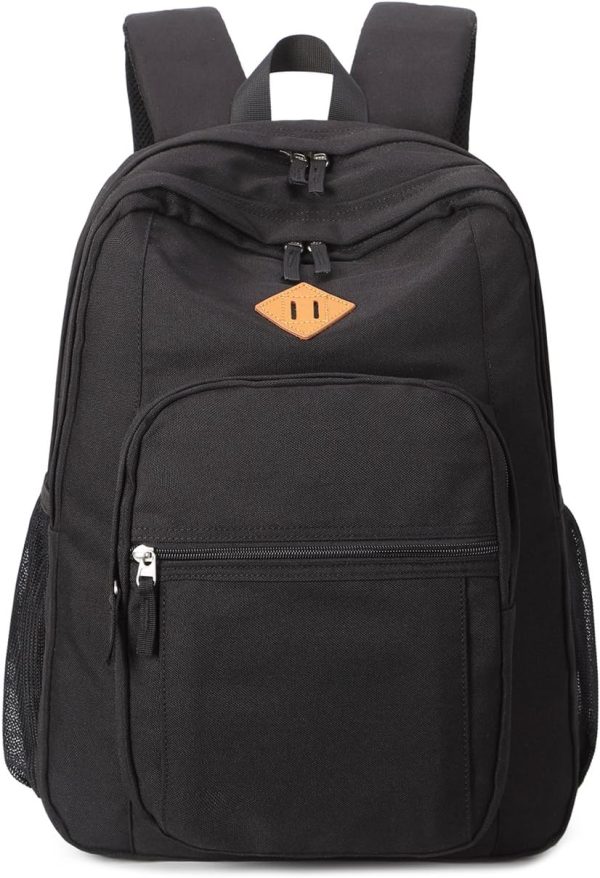 abshoo Classical Basic Travel Backpack For School Water Resistant Bookbag - Image 3