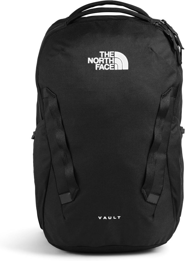 THE NORTH FACE Vault Everyday Laptop Backpack | Commuter Travel Bag with Water-Repellent Finish, Spacious Main Compartment, TNF Black-NPF, One Size