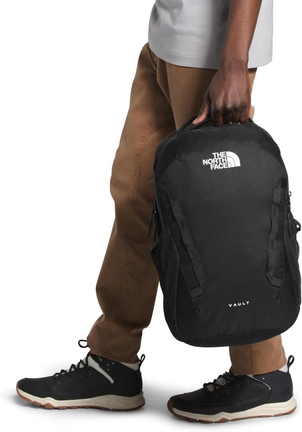 THE NORTH FACE Vault Everyday Laptop Backpack | Commuter Travel Bag with Water-Repellent Finish, Spacious Main Compartment, TNF Black-NPF, One Size - Image 7